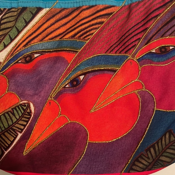 Lauren Burch Harlequin Birds Medium Tote - Picture 3 of 9